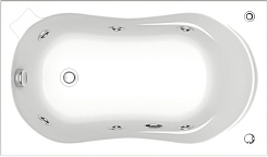 Bas Акриловая ванна Кэмерон 120x70 с гидромассажем – фотография-1